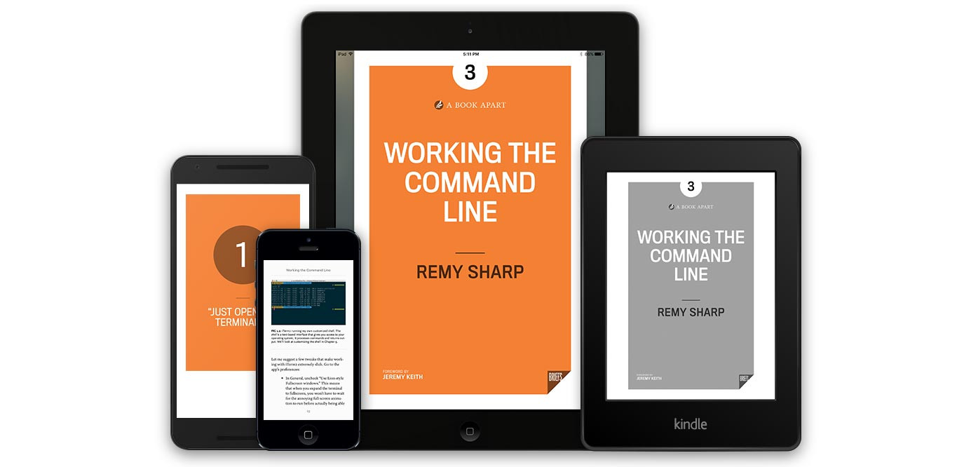 Книга Working the Command Line на разных устройствах